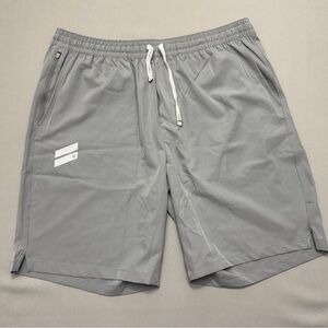 Hurley Gray Athletic Drawstring Shorts with White Accents size XL